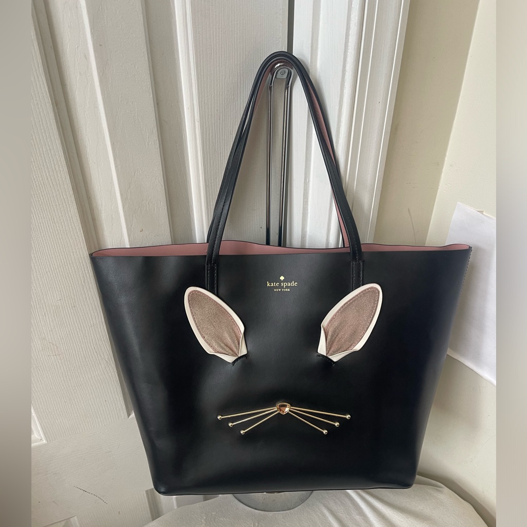 Kate Spade Rabbit Little Len "Hop To It" Tote Bag. Euc